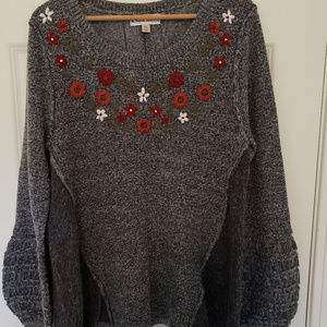 Knox Rose Embroidered Sweater